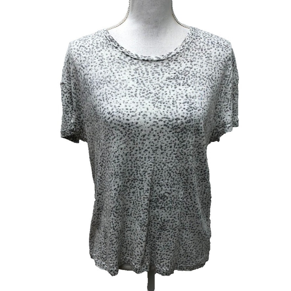 Zoe Karssen Top Shirt Womens XS Black Dot Casual Comfort Edgy Office Teacher